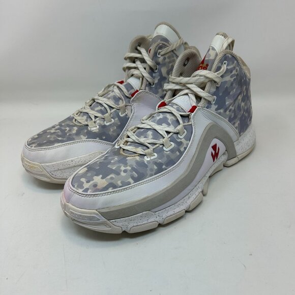 Adidas J Wall 2 Home Basketball Shoes Gray/White Mens Size 13 - Picture 6 of 10